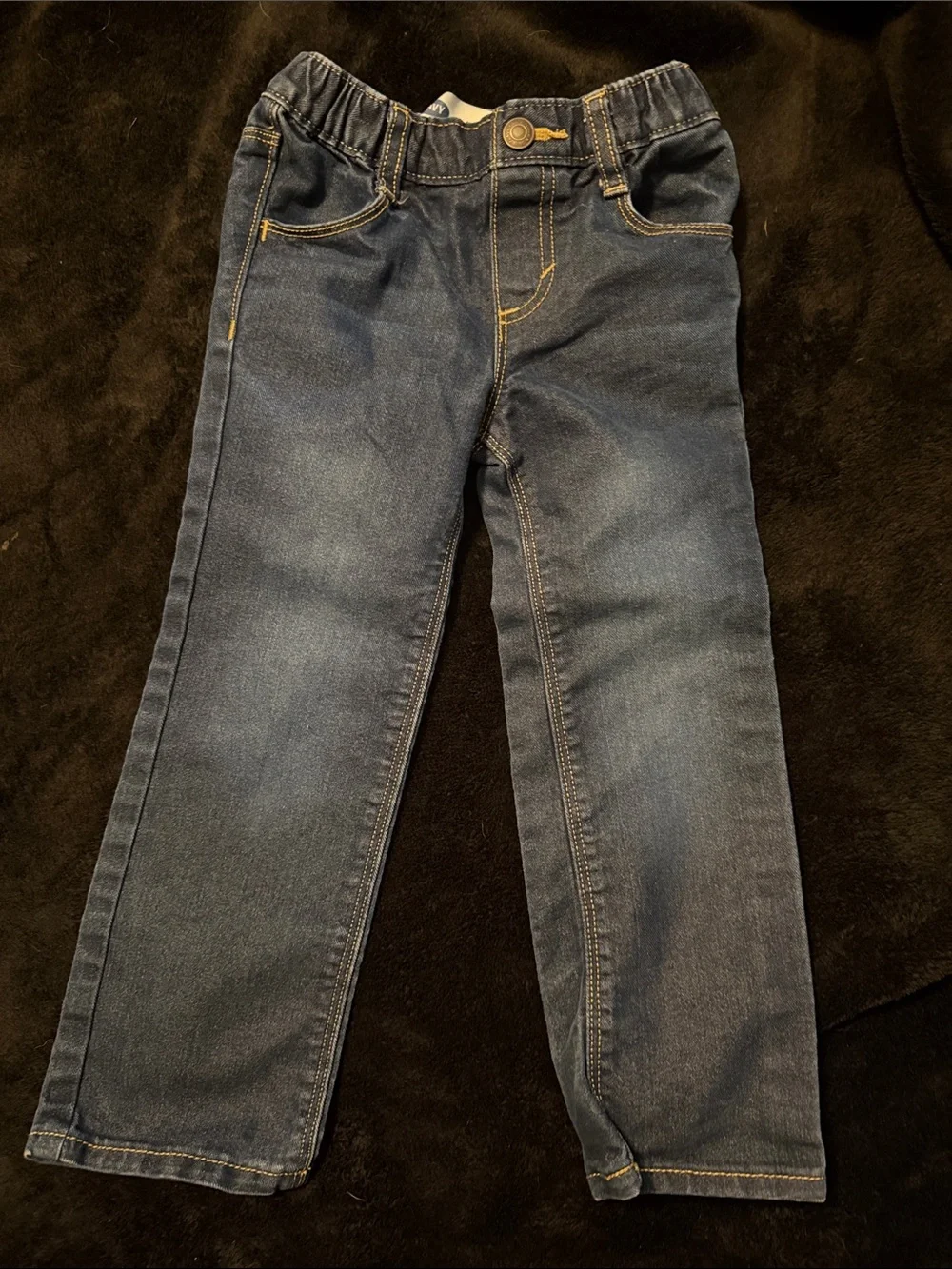 Old Navy Elastic Waist straight leg Dark Blue Jeans for Kids